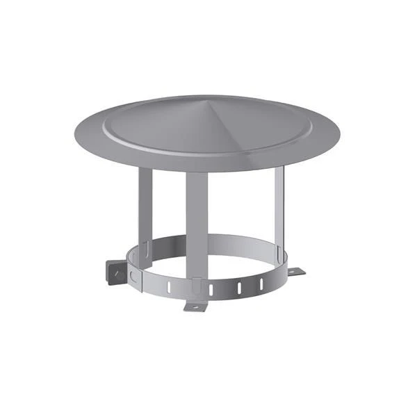 Chapeau Par Pluie Ø200 A 140 - INOX DIXNEUF 3 Chapeau Par Pluie Ø200 A 140 - INOX DIXNEUF