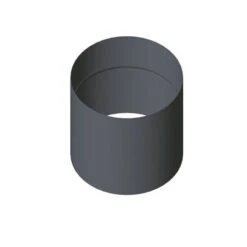 Tuyau Cylindrique Avec Anti-condensat Emaillé Noir Mat Long 15cm Ø150 DIXNEUF