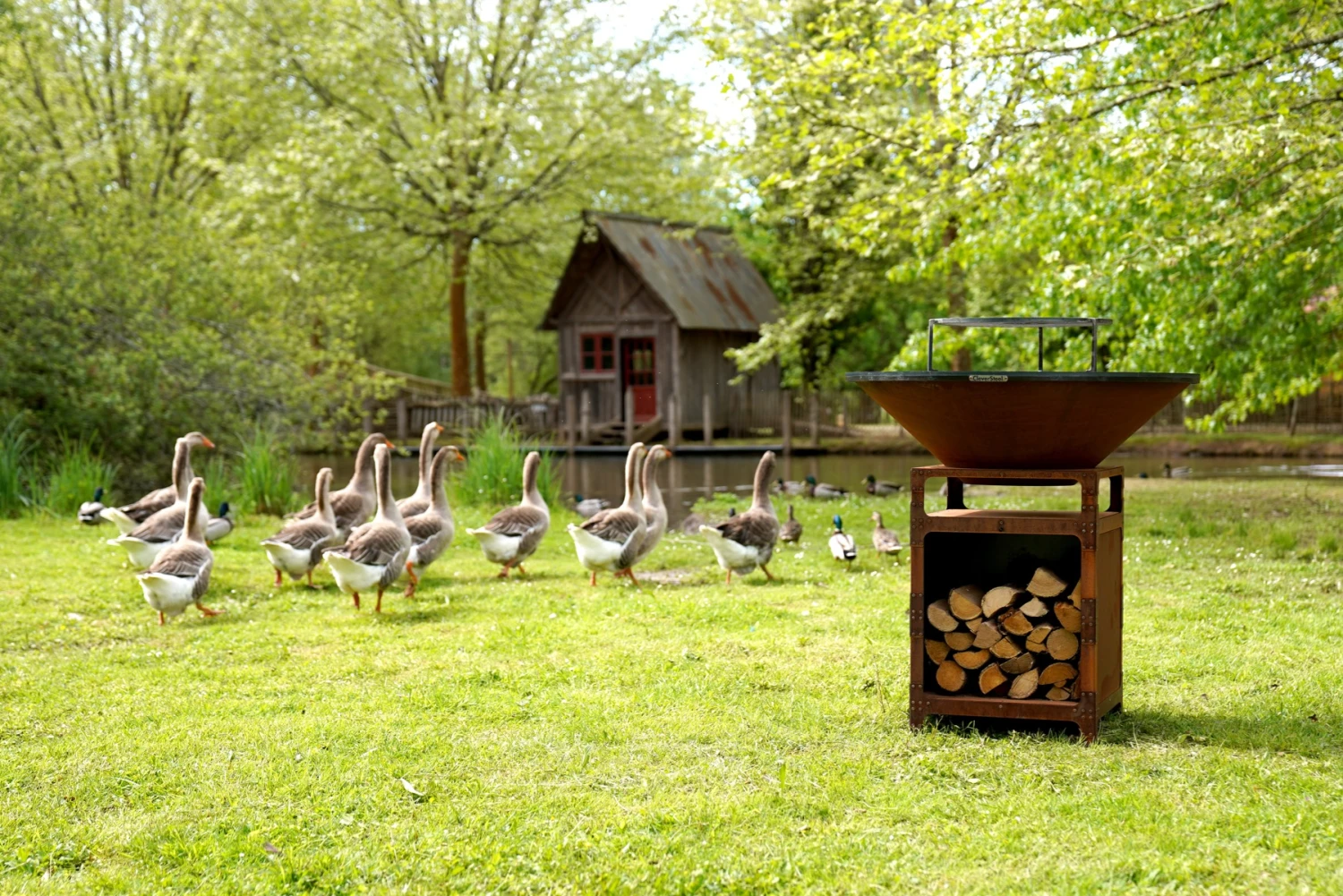 Brasero Plancha Haut CORTEN - Diamètre 1m 7 Brasero Plancha Haut CORTEN - Diamètre 1m – Image 5