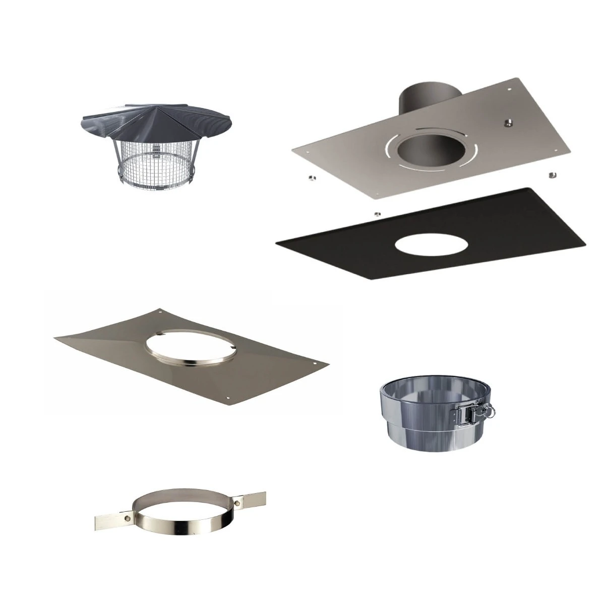 Kit Tubage Conduit Rectangle Poêle à Bois Ø 150 Mm 3 Kit Tubage Conduit Rectangle Poêle à Bois Ø 150 Mm