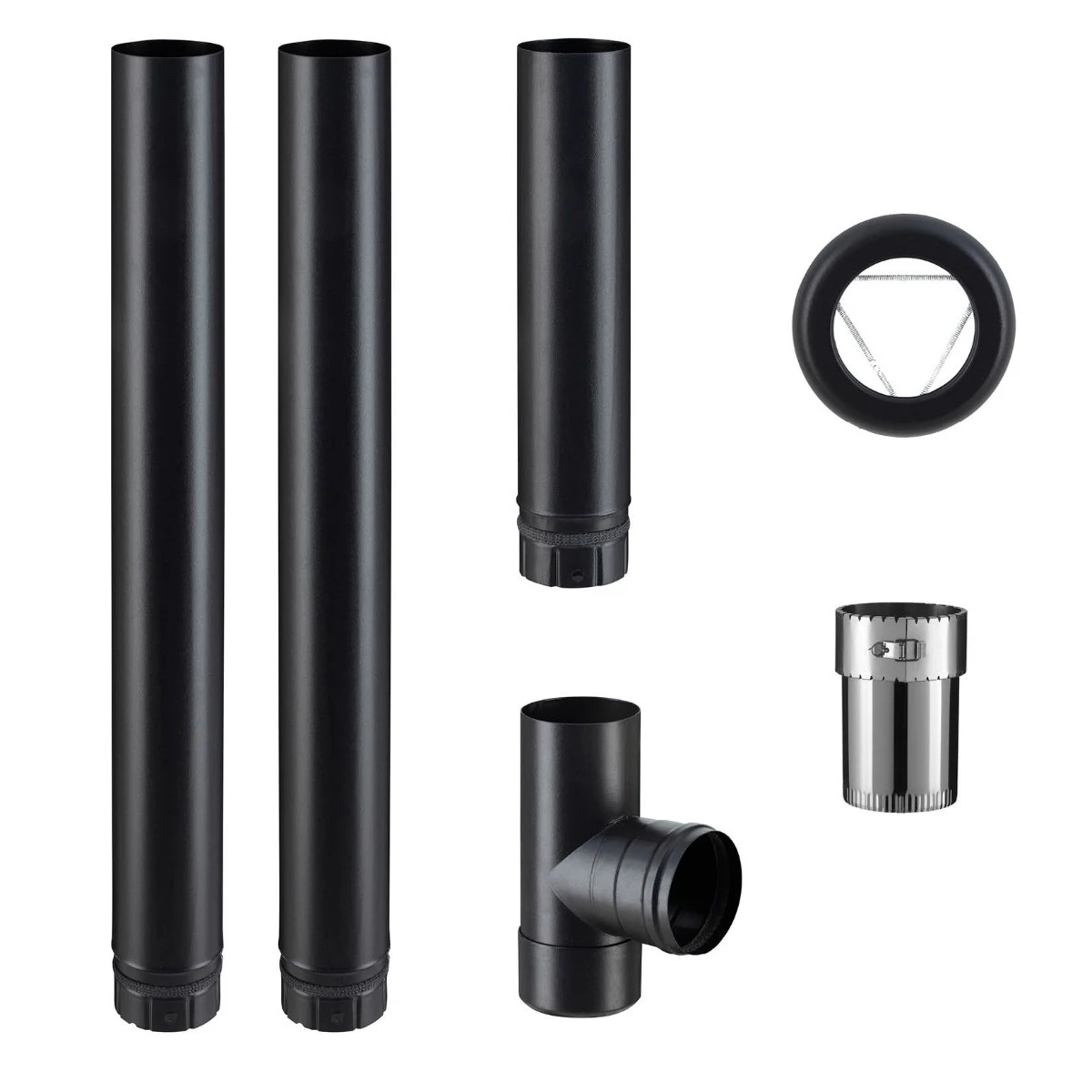 Kit Raccordement Départ Plafond Poêle à Granule Ø 80 Mm 3 Kit Raccordement Départ Plafond Poêle à Granule Ø 80 Mm