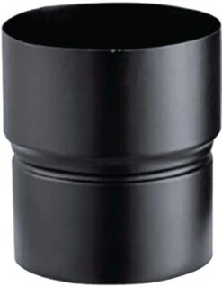 Réduction Noir émaillée Pour Sortie De Fumée Du Poêle POUJOULAT Ø:150mm
