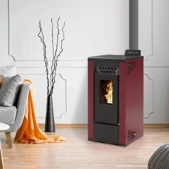 Poêle à Granulés BELLEZA CARINO 7 KW Bordeaux