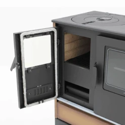 Cuisinière à Bois - BELLEZA Comera Luxe Beige - 7 KW -Supra Soldes belleza comera luxe 4020 5