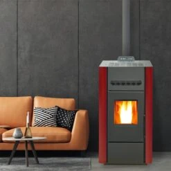 Poêle à Granulés BELLEZA TITAN 15 KW Bordeaux