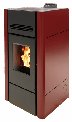 Poêle à Granulés BELLEZA TITAN 15 KW Bordeaux -Supra Soldes belleza titan bordeaux 3
