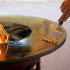 Brasero Plancha Bas CORTEN - Diamètre 60cm -Supra Soldes brasero plancha 3 1