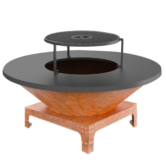 Brasero Plancha Bas CORTEN - Diamètre 85cm 4 Brasero Plancha Bas CORTEN - Diamètre 85cm – Image 2