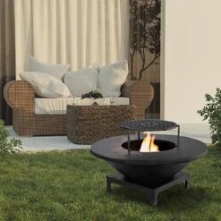 Brasero Plancha Bas NOIR - Diamètre 1m