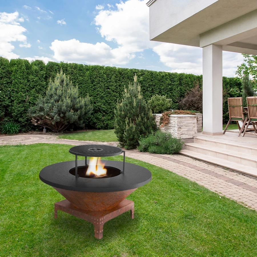 Brasero Plancha Bas CORTEN - Diamètre 85cm 3 Brasero Plancha Bas CORTEN - Diamètre 85cm