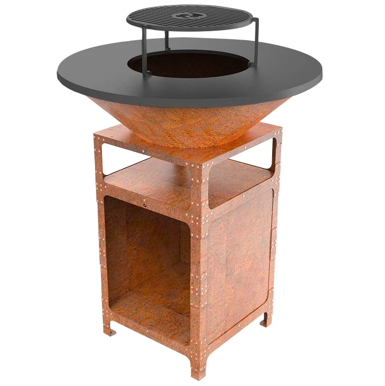 Brasero Plancha Haut CORTEN - Diamètre 85cm 4 Brasero Plancha Haut CORTEN - Diamètre 85cm – Image 2