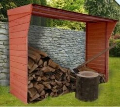 Abri Bûches - BOIS - 2,5 Stères - EMABRI AB02 -Supra Soldes emabri ab02 7