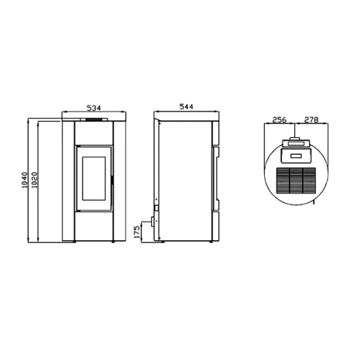 Pack Promo : Poêle à Granulés Etanche Avec Kit Ventouse - EMAFLAM ALBA Blanc - 11.4 KW 10 Pack Promo : Poêle à Granulés Etanche Avec Kit Ventouse - EMAFLAM ALBA Blanc - 11.4 KW – Image 8