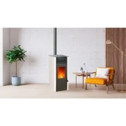 Pack Promo : Poêle à Granulés Etanche Avec WiFi - EMAFLAM REVA Blanc - 8.2 KW 13 Pack Promo : Poêle à Granulés Etanche Avec WiFi - EMAFLAM REVA Blanc - 8.2 KW -Supra Soldes emaflam pack reva wifi blanc 4