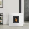 Poêle à Granulés Etanche EMAFLAM SYLA 9 KW Blanc