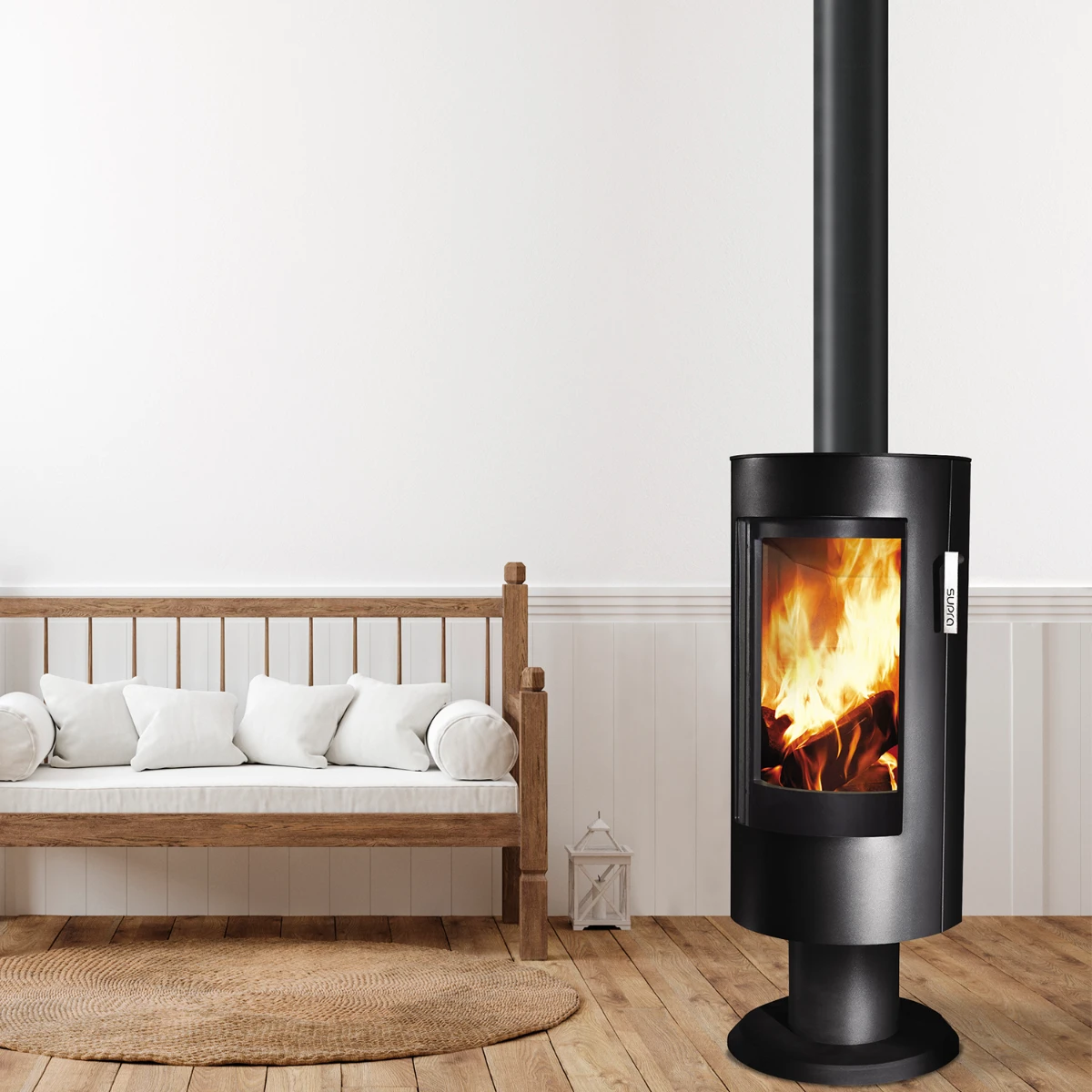 Poêle à Bois étanche SUPRA Chloé Sur Pieds 6 KW 2 Poêle à Bois étanche SUPRA Chloé Sur Pieds 6 KW