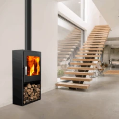 Poêle à Bois étanche SUPRA Jacco Sur Bûcher 5 KW