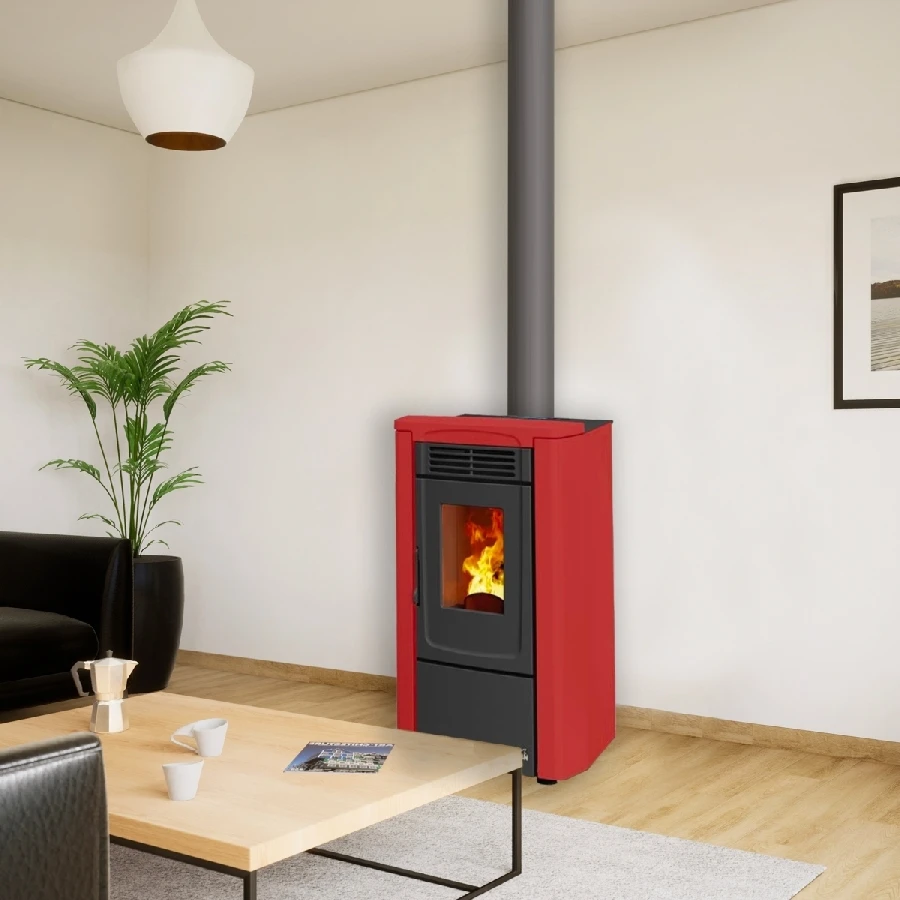 Poêle à Granulés GODIN Gacelay Evo 6,5 KW Bordeaux 3 Poêle à Granulés GODIN Gacelay Evo 6,5 KW Bordeaux