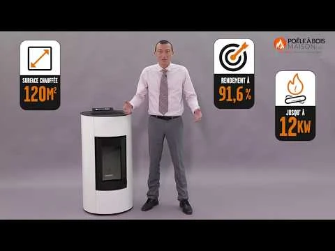 Pack Promo : Poêle à Granulés Etanche Avec Kit Ventouse - EMAFLAM ALBA Nour - 11.4 KW Noir 10 Pack Promo : Poêle à Granulés Etanche Avec Kit Ventouse - EMAFLAM ALBA Nour - 11.4 KW Noir – Image 8