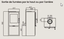 Poêle à Bois étanche SUPRA Jacco Sur Bûcher 5 KW -Supra Soldes jacco sur bucher