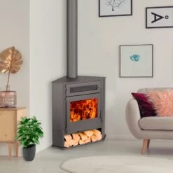 Poêle à Bois D'angle Avec Four - JUAN PANADERO R5 HORNO - 8 Kw