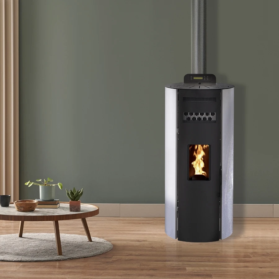 Poêle à Granulés Etanche - EMAFLAM CALI Blanc - 8,2Kw 3 Poêle à Granulés Etanche - EMAFLAM CALI Blanc - 8,2Kw