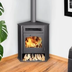 Poêle à Bois D'angle Avec Four - JUAN PANADERO R2 HORNO - 8 Kw