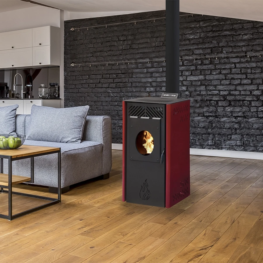 Poêle à Granulés BELLEZA Puerto Rouge 11KW 3 Poêle à Granulés BELLEZA Puerto Rouge 11KW