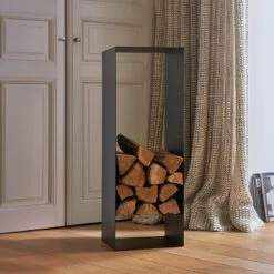 Range-bûches - NEWTON - NOIR - DIXNEUF 7 Range-bûches - NEWTON - NOIR - DIXNEUF -Supra Soldes mis range buche newton noir