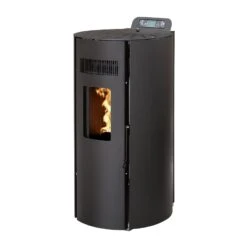 Poêle à Granulés Etanche - EMAFLAM CALI Noir - 8,2 KW -Supra Soldes mod8 ers nr 3quart 2