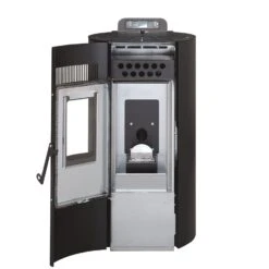 Poêle à Granulés Etanche - EMAFLAM CALI Noir - 8,2 KW -Supra Soldes mod8 ers nr ouvert