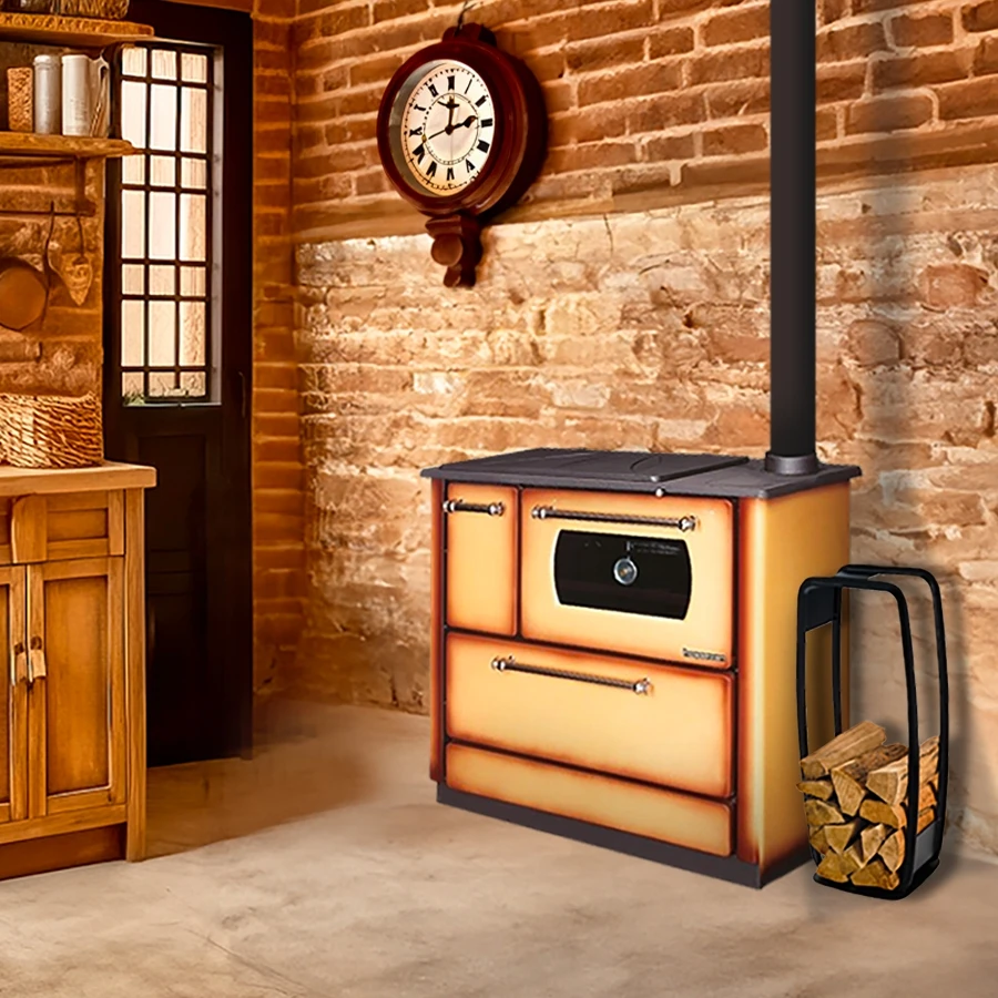 Cuisinière à Bois - MODERNA Cucina Luxe Cappuccino - 7.9 KW 3 Cuisinière à Bois - MODERNA Cucina Luxe Cappuccino - 7.9 KW – Image 2