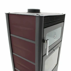 Poêle à Bois Avec Four - MODERNA Horno Luxe Rouge - 10 KW -Supra Soldes moderna horno luxe rouge 5065 5