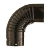 Coude Acier émaillé Plissé Marron 90° Diamètre-100mm POUJOULAT 56100341 -Supra Soldes poujoulat 56100341 1