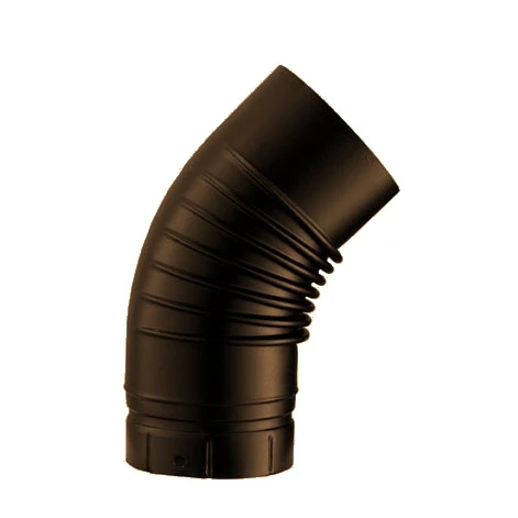 Coude émaillé Plissé Marron 45° Et De Diamètre 130 Mm - POUJOULAT - 56130321 3 Coude émaillé Plissé Marron 45° Et De Diamètre 130 Mm - POUJOULAT - 56130321