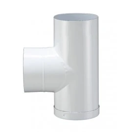 Té Tampon émaillé Blanc 90° Et 150 Mm De Diamètre - POUJOULAT - 56150255 3 Té Tampon émaillé Blanc 90° Et 150 Mm De Diamètre - POUJOULAT - 56150255