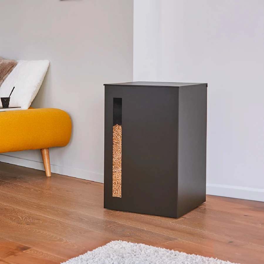 Réserve à Granulés - TITAN - NOIR - DIXNEUF 4 Réserve à Granulés - TITAN - NOIR - DIXNEUF – Image 2