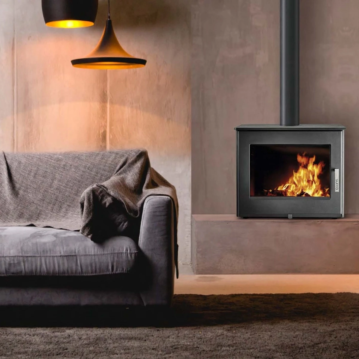 Poêle à Bois Fonte SUPRA Udo Rabaissé 9kW 3 Poêle à Bois Fonte SUPRA Udo Rabaissé 9kW