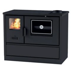 Cuisinière à Bois - BELLEZA Comera Luxe Gris - 7 KW